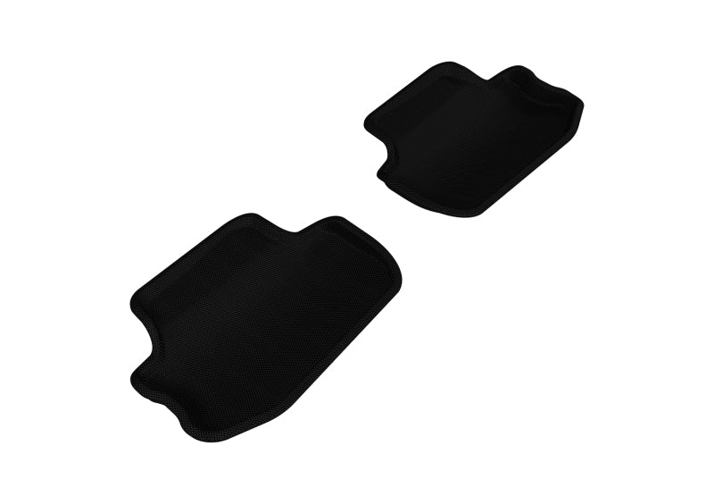 3D MAXpider Kagu 2nd Row Custom Fit Floor Mats for 2010-2015 Chevrolet Camaro - Black Car Floor Liners - Perfect for All-Weather Protection & Interior Style