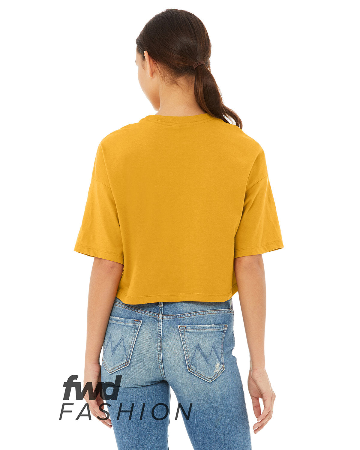 Bella + Canvas 6482 FWD Women's Fashion Jersey Cropped T-Shirt | Soft Cotton Short Sleeve Top for Casual Wear, Gym, and Everyday Outfits