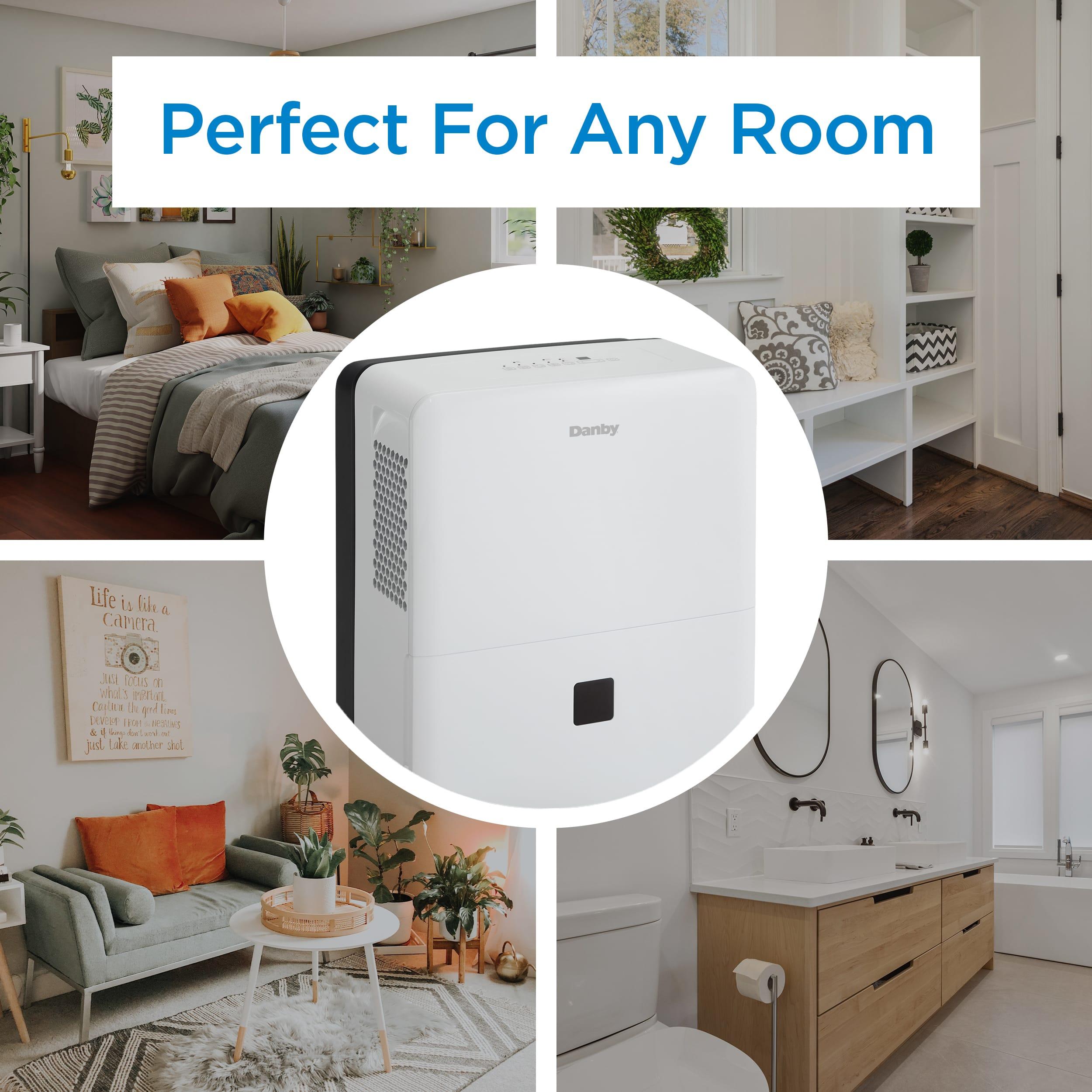 Danby DDR020BJ2WDB 22 Pint Smart Dehumidifier - Energy Efficient, Quiet Operation for Home, Basement & Bedroom - Ideal for Moisture Control in Small to Medium Spaces