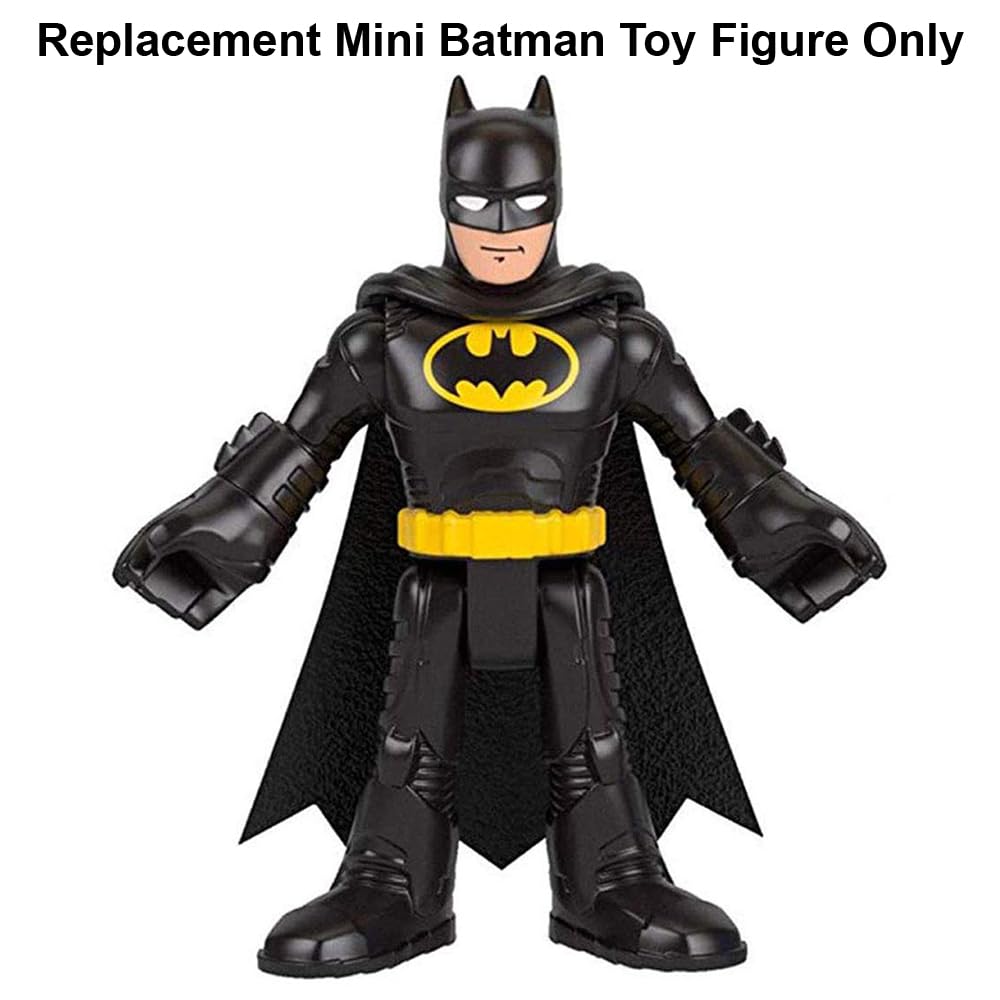 Fisher-Price Imaginext DC Super Friends RC Transforming Batbot Replacement Part - BFT56 Mini Batman Toy Figure | Compatible with Batbot Playset, Action Figure Collection & Superhero Role Play