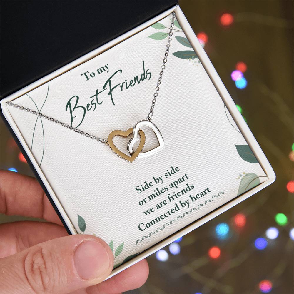 Best Friend Gifts - Long Distance Friendship Gifts for Her/Him - Heart Connection Keepsake - Perfect for Birthday, Anniversary & Miss You Moments