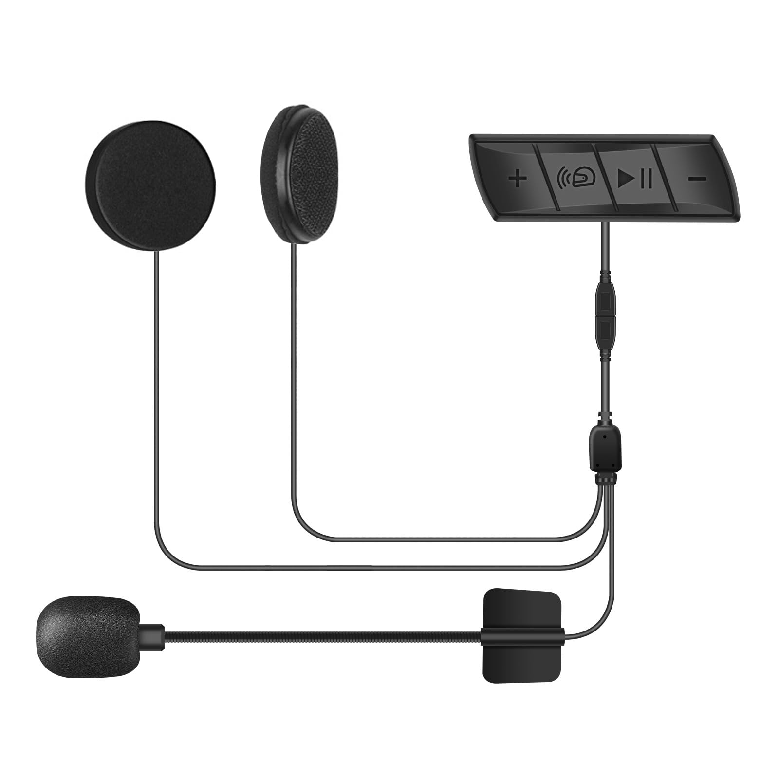 FIRE BULL Motorcycle Bluetooth Headset with Speakers - BT 5.0 Wireless Helmet Communication System, Hands-Free Calling, Auto Answer, HD Sound for Motorcycle Riders - Perfect for Long Rides, Group Chats & GPS Navigation (Model M7)