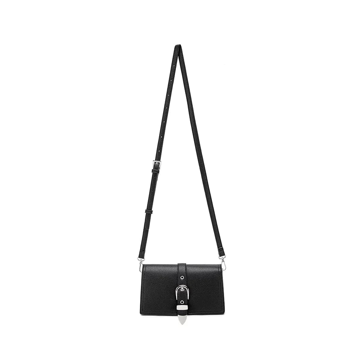 Vegan Leather Crossbody Bag for Women - Stylish Black Pebbled Shoulder Purse | Perfect for Work, Travel & Everyday Use