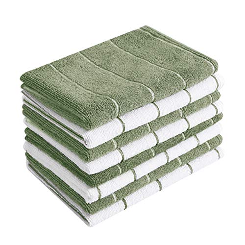 Dark Green and White