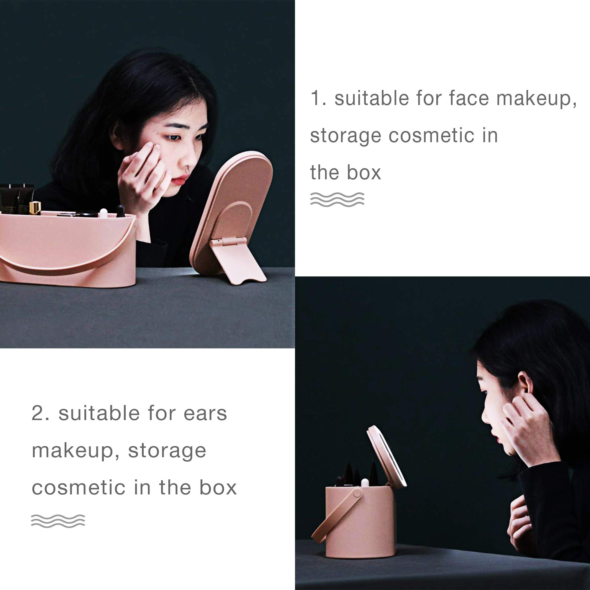 LED Lighted Travel Makeup Organizer Bag with Mirror - Portable Cosmetic & Jewelry Case for Women | Perfect for Airplane, Vacation & Daily Makeup Storage