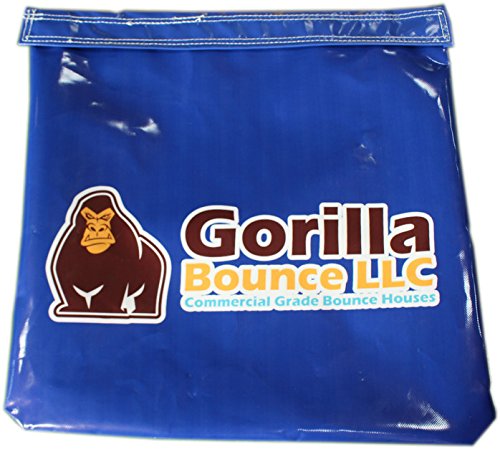Heavy Duty Vinyl Sand Bags - 6 Pack Blue Anchors for Inflatables, Bounce Houses, Tents & Canopies | Outdoor Party, Event & Backyard Stability Solution
