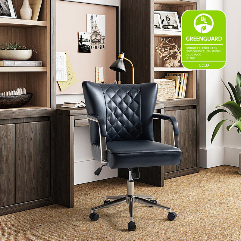 Egmont Waterproof 360 Degree Swivel Office Task Chair - Ergonomic Desk Chair for Home & Office Workspace, Gaming, and Study