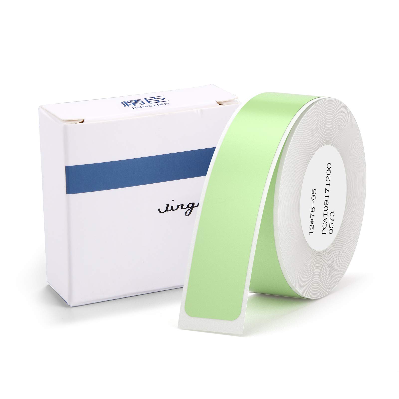 NIIMBOT D11 Label Maker Tape - Standard Laminated Office Labeling Tape Replacement (Green, Large) - Compatible with Brother P-touch, Dymo, Epson - Perfect for Organizing Files, Pantry, School Supplies & Home Office