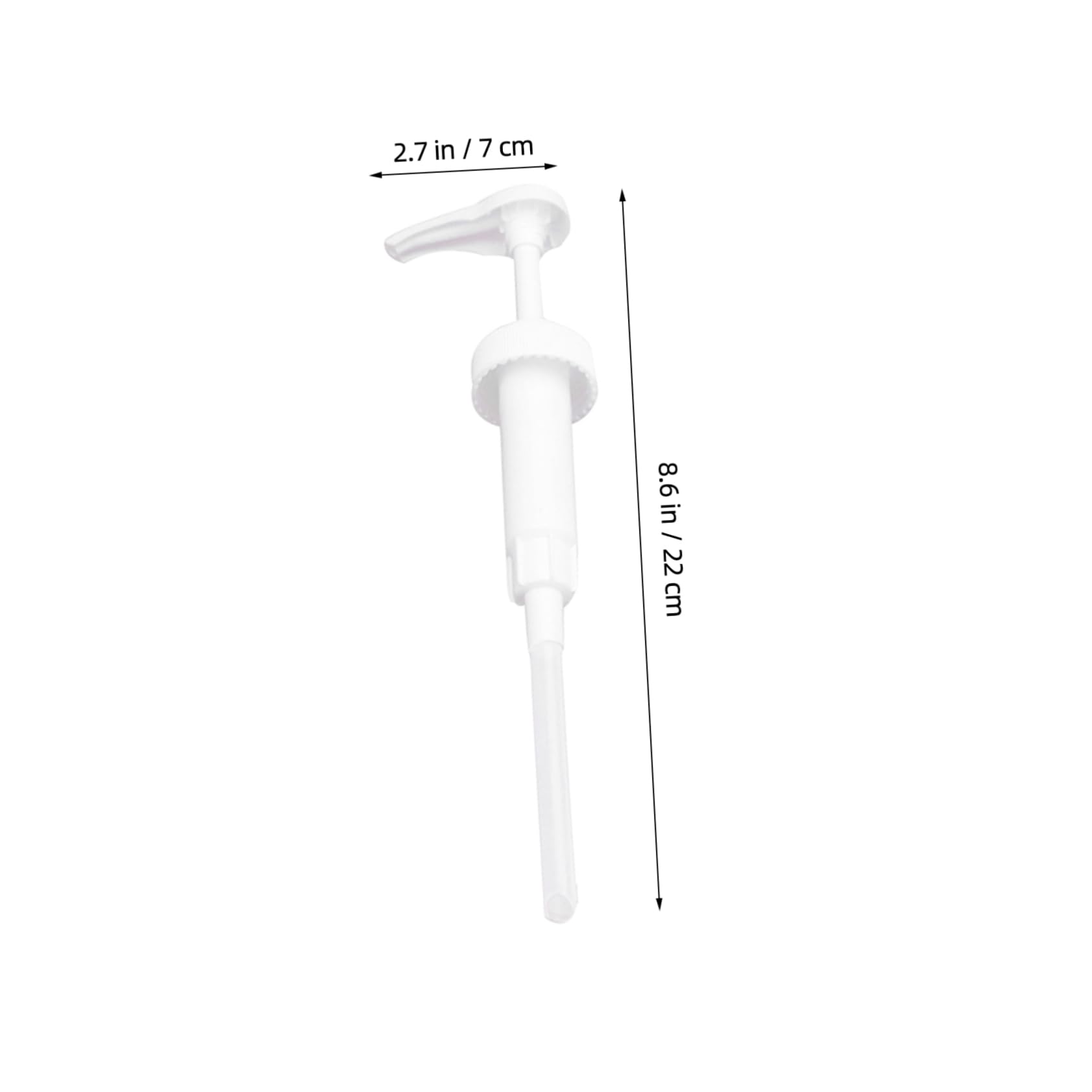 Food Grade Syrup Dispenser Pump - Replacement for Soap, Lotion & Cosmetic Bottles - BPA Free White Plastic Nozzle for Kitchen, Bathroom & DIY Projects