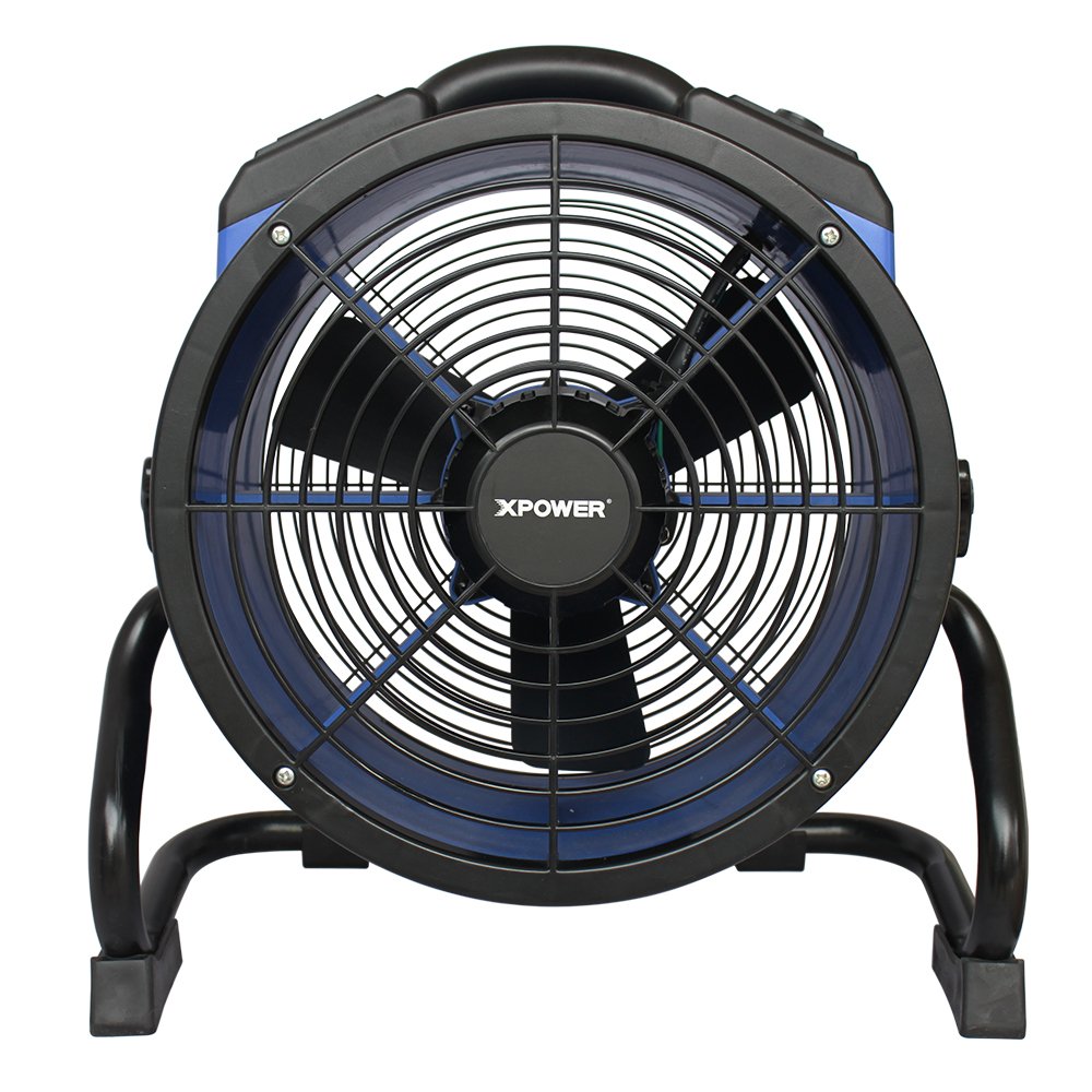 XPOWER X-35AR High-Power Industrial Axial Fan - Heat Resistant Cooling Fan for Workshops, Factories & Hot Environments - Blue (Does Not Generate Heat) - Perfect for Ventilation in Metalworking, Commercial Kitchens & HVAC Systems