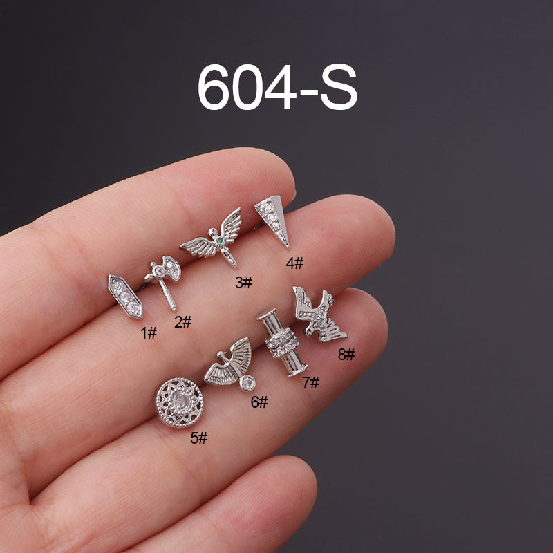 20G Cartilage Swallow Barbell Stud Piercing - Surgical Steel Body Jewelry for Tragus, Helix & Daith | Hypoallergenic, Comfort Fit for Everyday Wear & Special Occasions