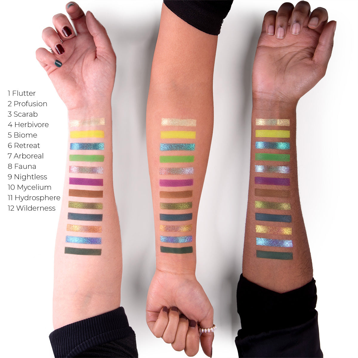 Evergreen Eyeshadow Palette - 12 Highly Pigmented Matte & Shimmer Shades for Stunning Eye Looks | Vegan & Cruelty-Free Makeup | Perfect for Daytime, Night Out, and Special Occasions