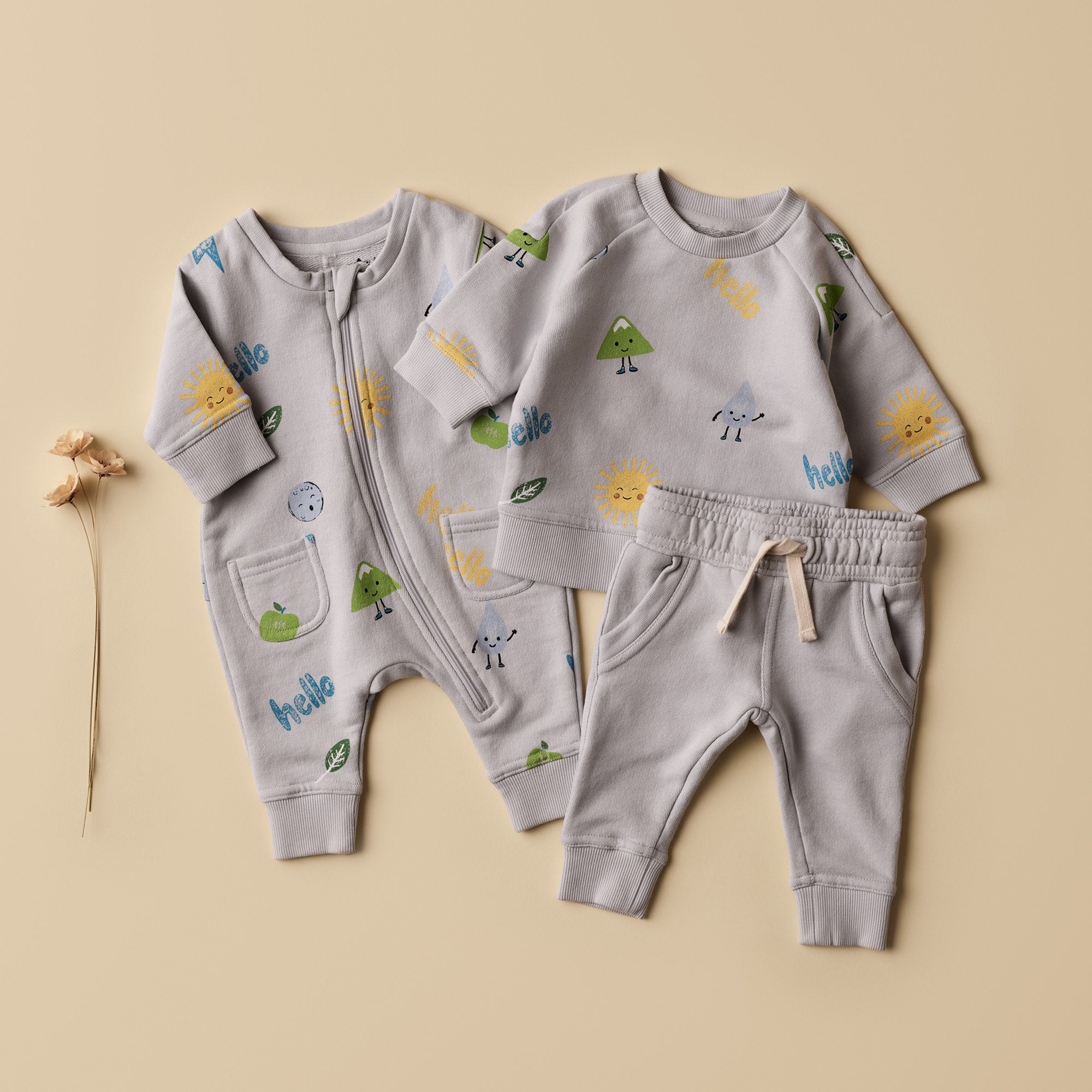Bluebell Organic Terry Sweatpants for Women - Soft & Breathable Cotton Lounge Pants - Perfect for Yoga, Relaxing at Home & Casual Wear