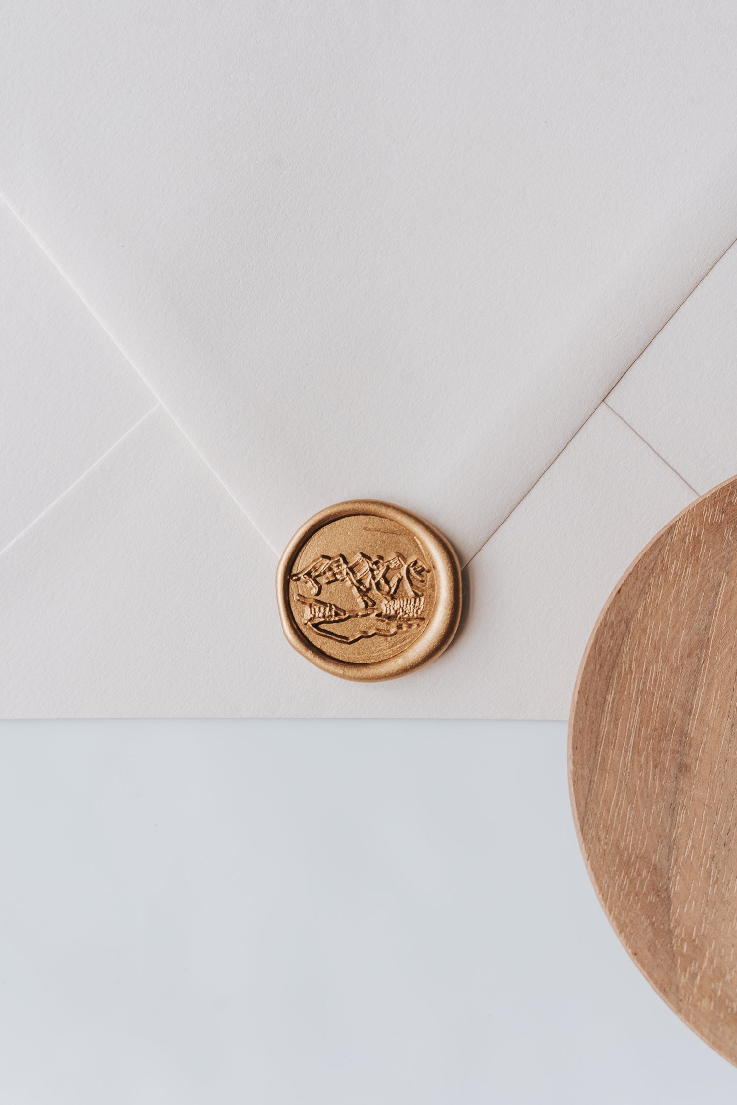 Mountain Range Wax Seal Stamp Kit - Vintage Style for Wedding Invitations, Letters, and DIY Scrapbooking - Perfect for Handmade Greeting Cards and Envelope Sealing