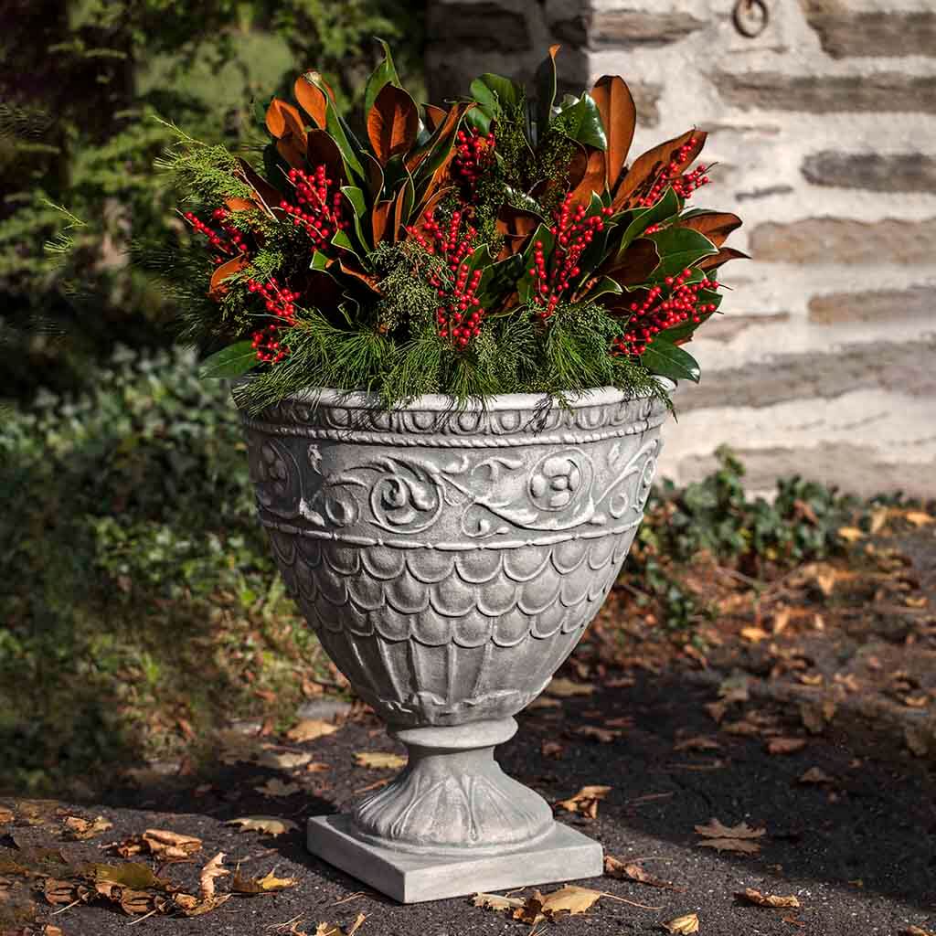 Campania International Valadier Urn - Classic Garden Urn for Outdoor Decor, Patio, and Landscaping | Elegant Planter for Flowers, Plants, and Home Décor