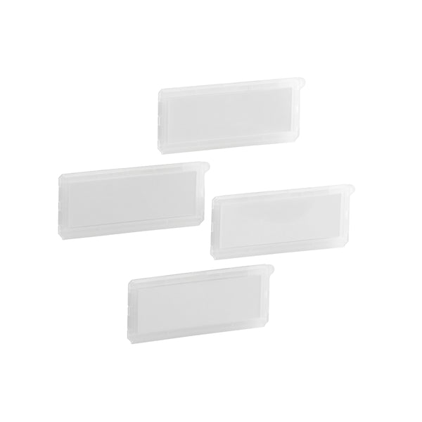 4-Pack Mesh Drawer Labels - Durable Fabric Organizer Tags for Closet, Office & Storage - Perfect for Home, School & Office Organization