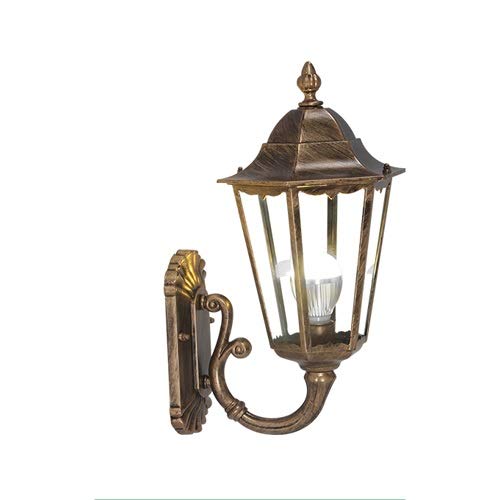 Vintage Industrial Wall Sconce - Waterproof LED Wall Mount Light with E27 Socket & Rain Glass Shade - Perfect for American Villa, Garden Pathway, European Balcony & Front Door Lighting - Indoor/Outdoor Use