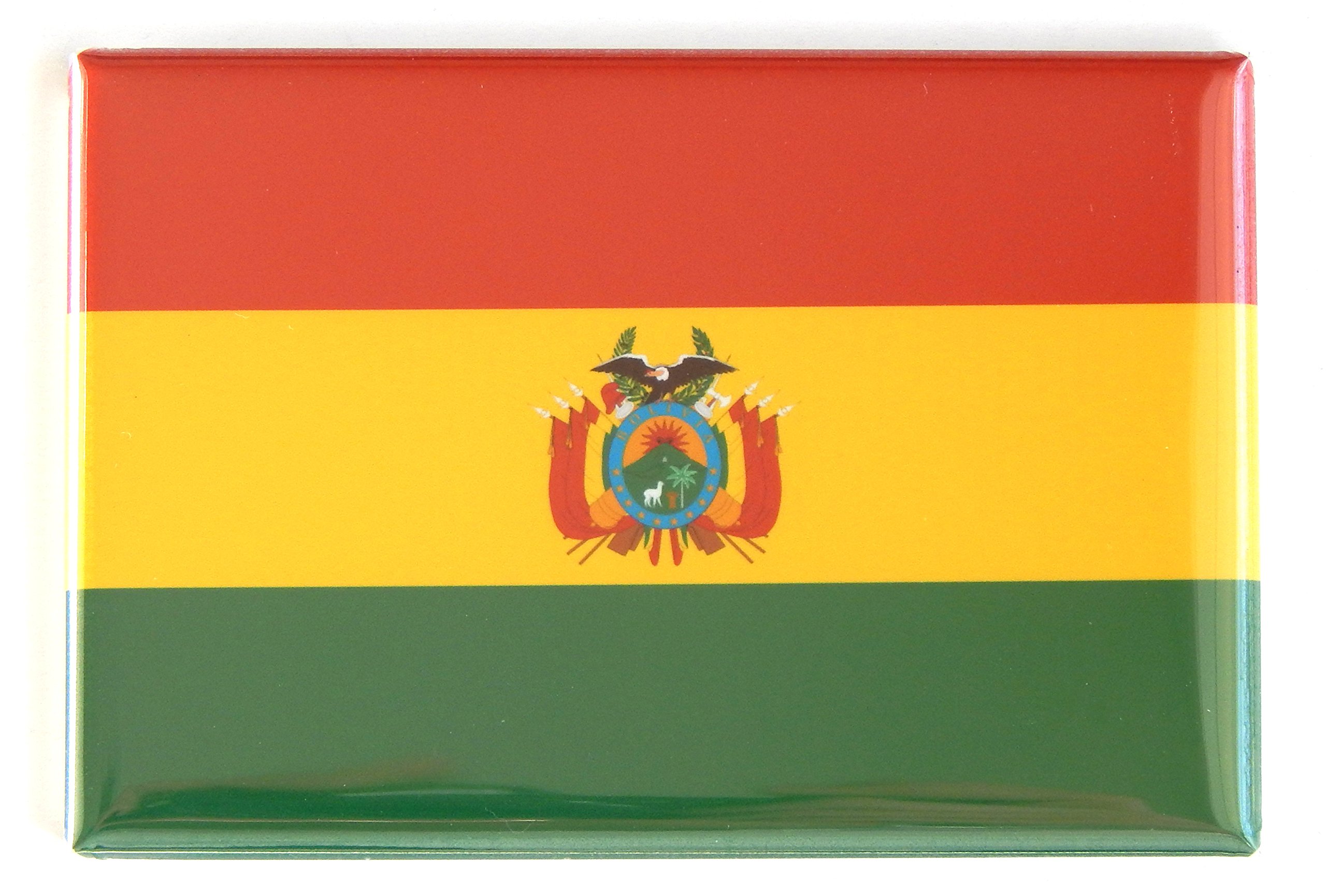 Bolivia Flag Fridge Magnet - 2 x 3 Inches - Patriotic Decoration for Home, Office & Travel