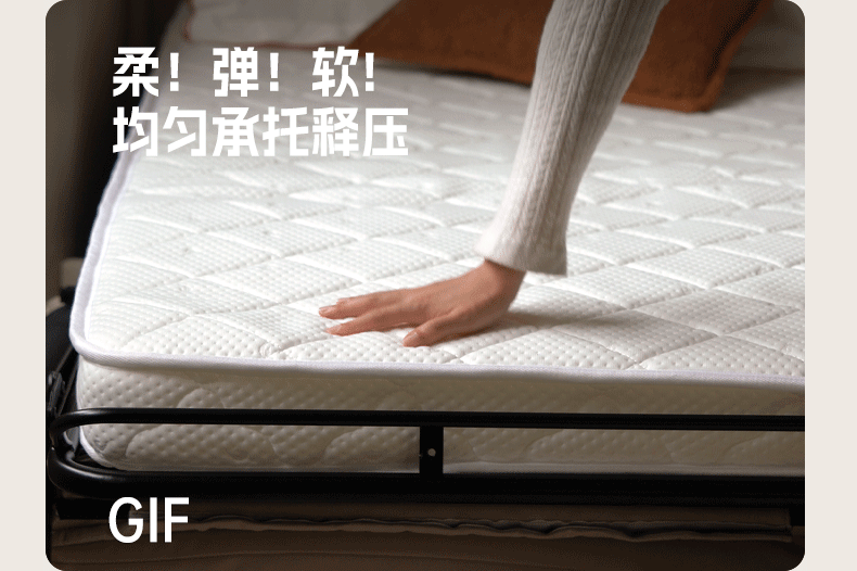 Premium White Leather Folding Sofa Bed - Convertible Dual Purpose Design for Small Spaces & Guest Rooms | Perfect for Apartments, Dorms & Home Offices