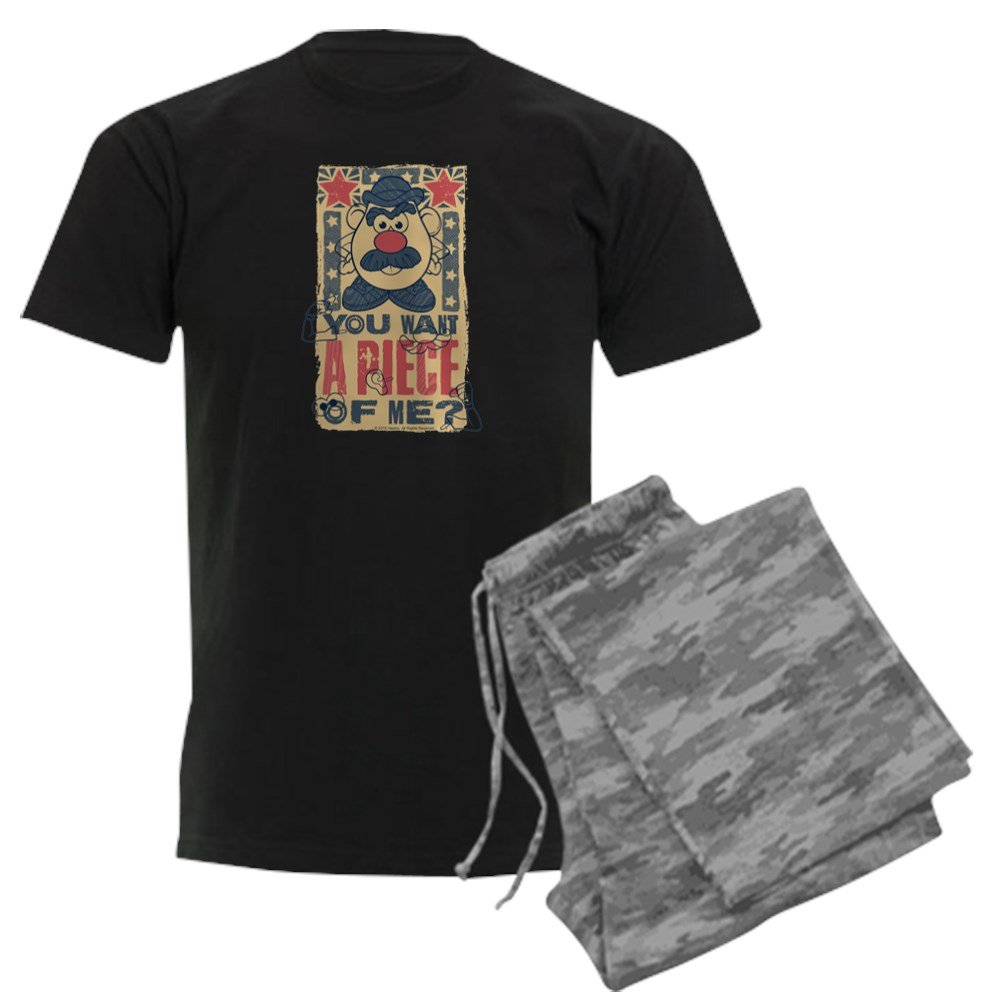 Mr. Potato Head 'Piece Of Me?' Men's Dark Pajama Set - Comfortable Sleepwear for Potato Head Fans, Perfect for Lounging & Gift Giving