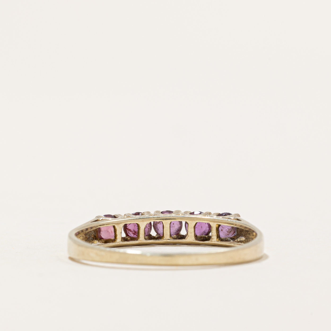 0.34ctw Five Stone Ruby Ring - Size 7.75 | Genuine Ruby Jewelry for Women | Perfect for Engagement, Anniversary & Special Occasion Gifts