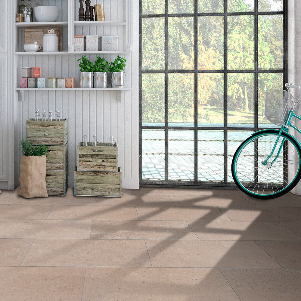Premium Oslo Taupe 440x660 Outdoor Porcelain Tile - Slip-Resistant, Weatherproof Patio & Garden Flooring for Decks, Poolside & Walkways