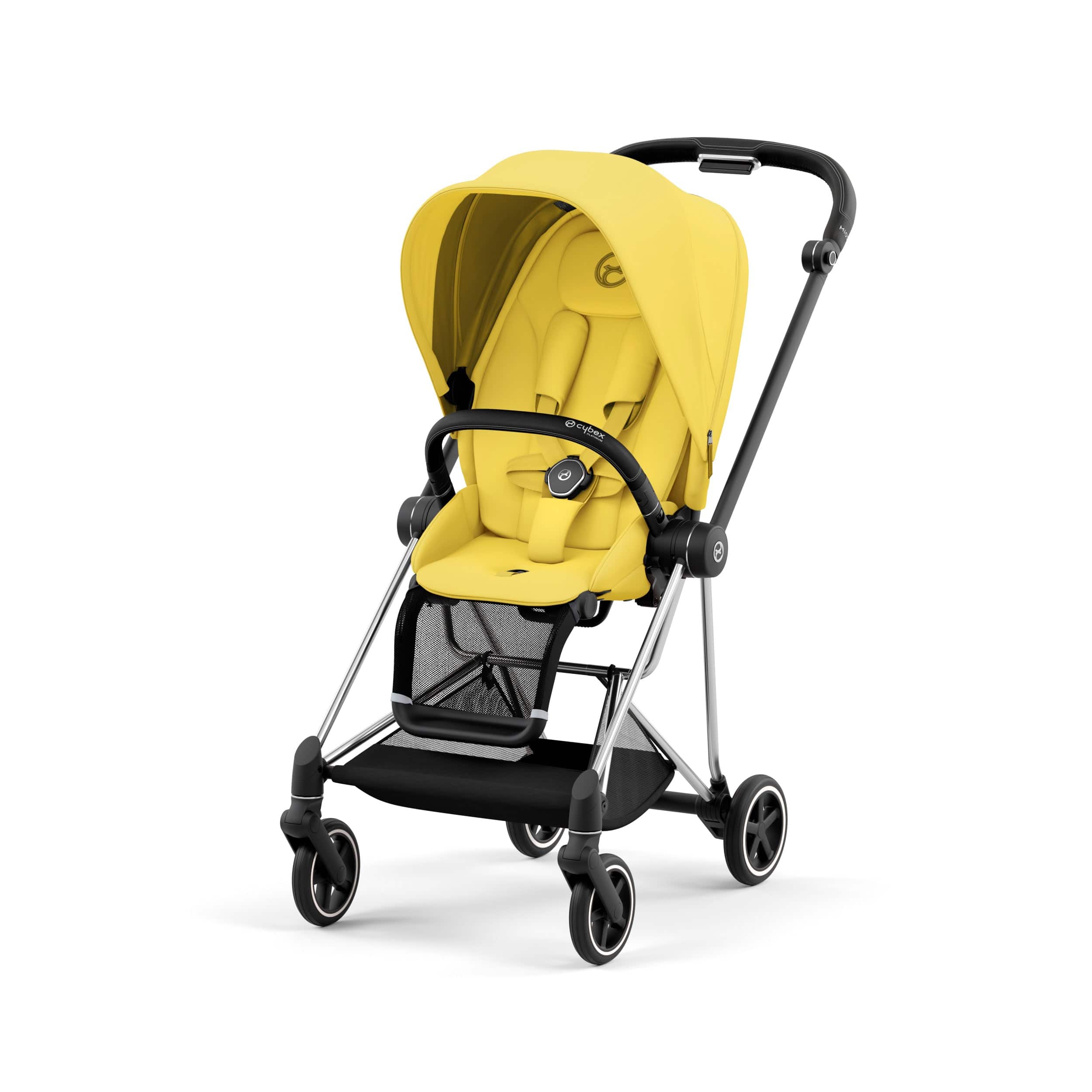Cybex Mios 3 Complete Stroller in Chrome/Black - Lightweight Luxury Baby Stroller for Urban Travel & Everyday Use