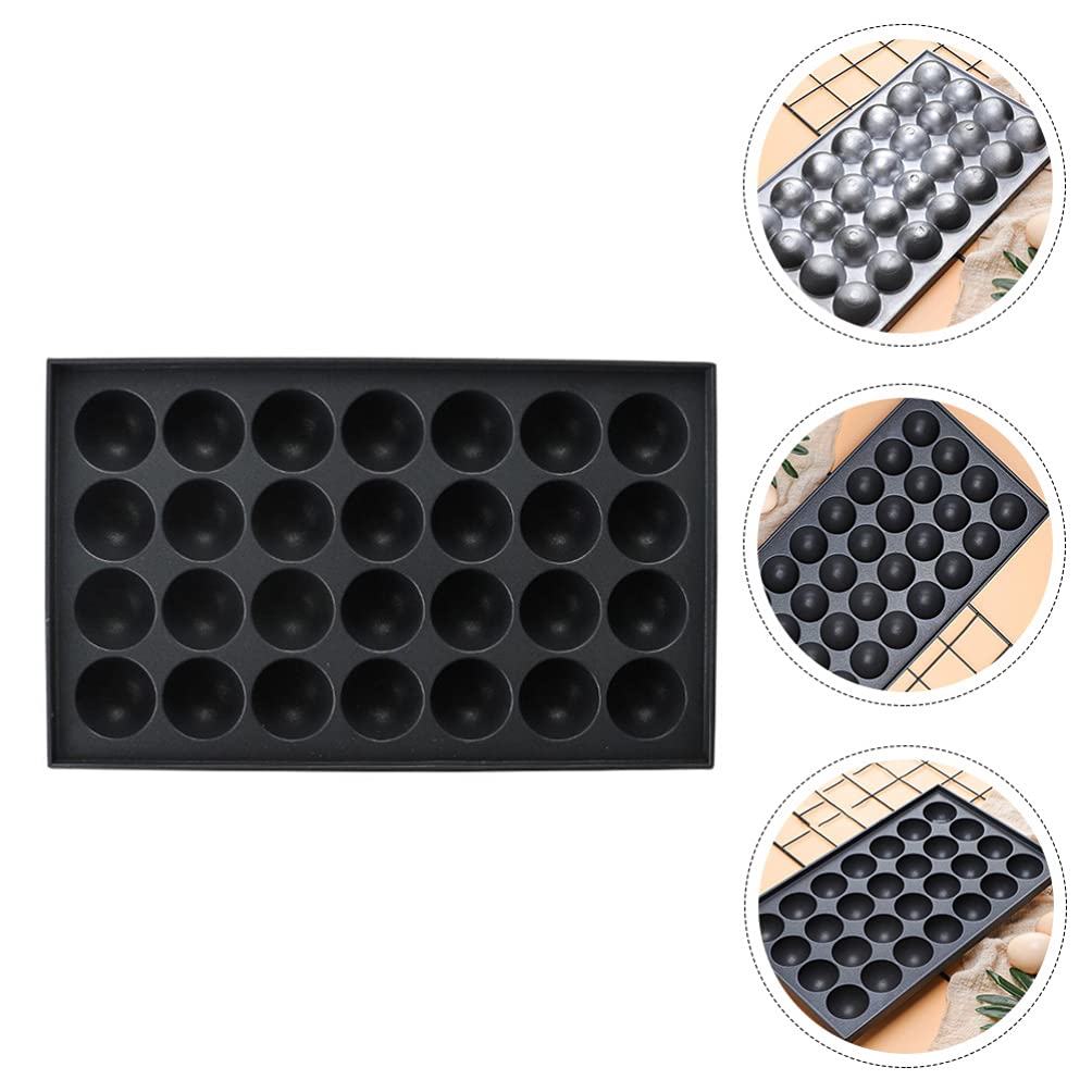 Cabilock 1-Piece Aluminum Pancake Ball Maker - Egg Frying Pan, Cake Pops Mold, Meatball Grill Pan, Mini Cake Molds & Baking Accessories for Desserts, Breakfast & Party Cooking