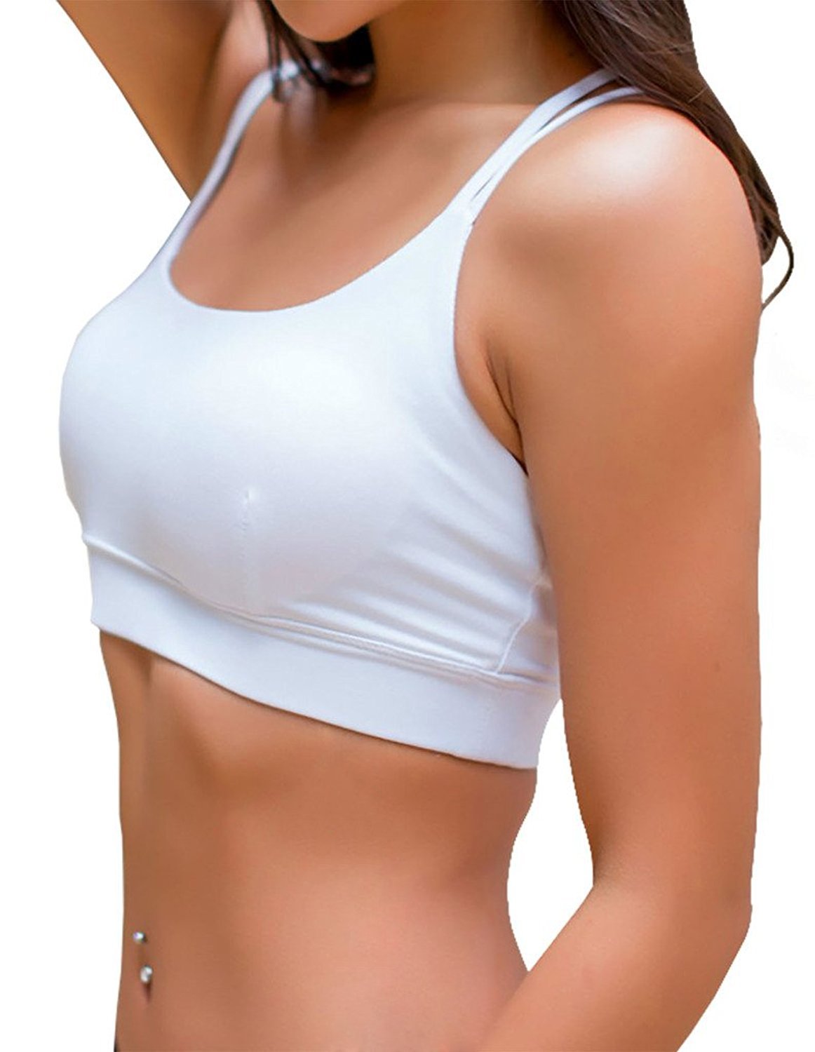 YIANNA Wireless Sports Bra with Removable Padded Inserts - Comfortable Yoga & Fitness Top for Women - Perfect for Gym, Running, and Active Lifestyles