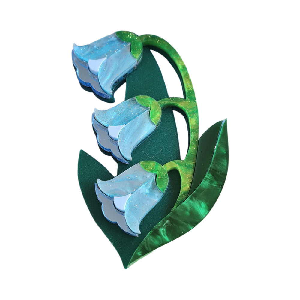 Elegant Bluebell Brooch - Vintage Floral Pin for Women - Perfect for Weddings, Parties & Special Occasions