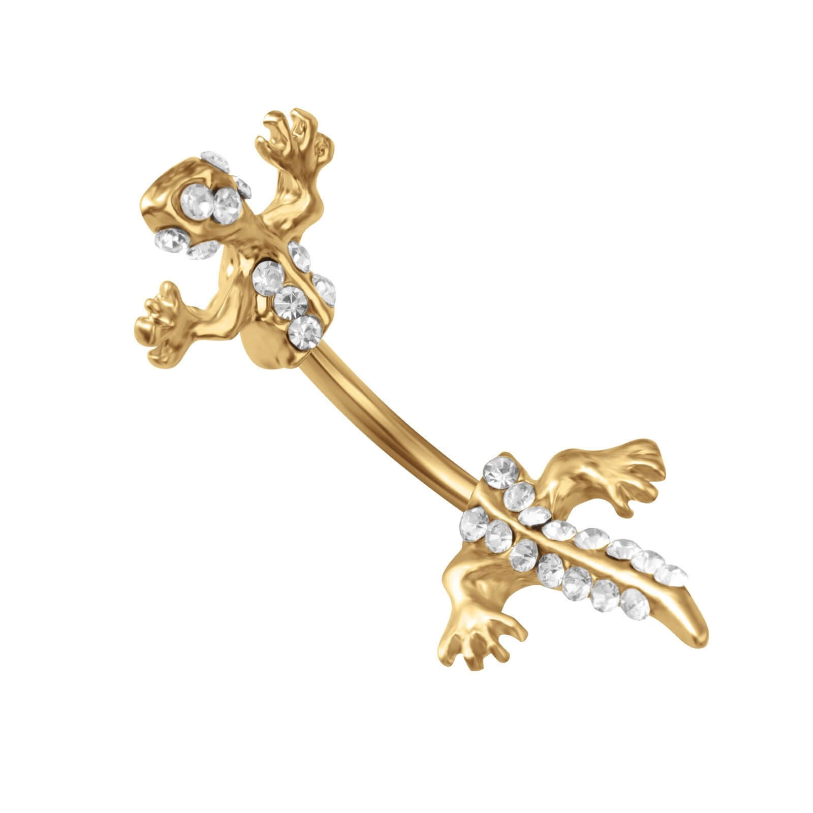 Insect Gecko Lizard Belly Button Rings | AS101 | Unique Body Jewelry for Piercing Enthusiasts & Alternative Fashion Lovers
