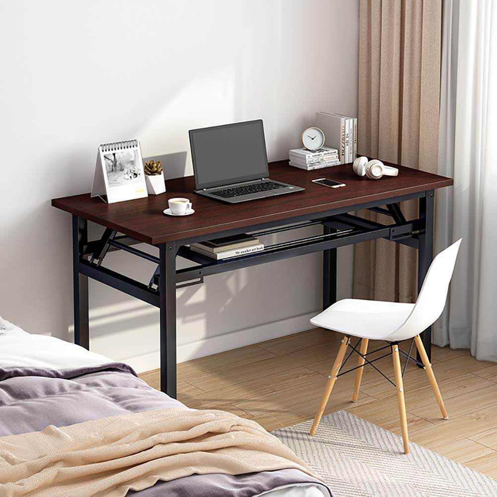 UWY Computer Desk for Home Office - Heavy Duty Writing Desk with Sturdy Metal Frame, Small Space Workstation for Home Office, Study Room & Dormitory - Perfect for Remote Work, Online Classes & Gaming Setup