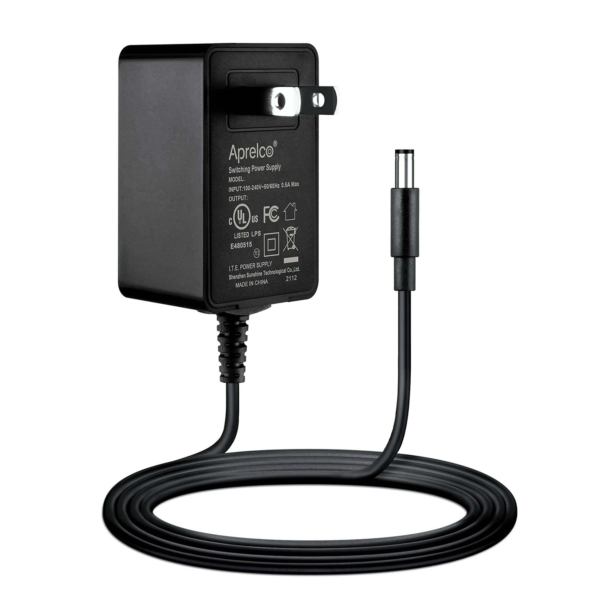 UL Listed 12V AC-DC Power Adapter Charger for Linksys WiFi Router, Wireless AP, CCTV Camera - Switching Transformer Power Supply Cord with 110-240V Input - Perfect for Home Office & Security System Setup