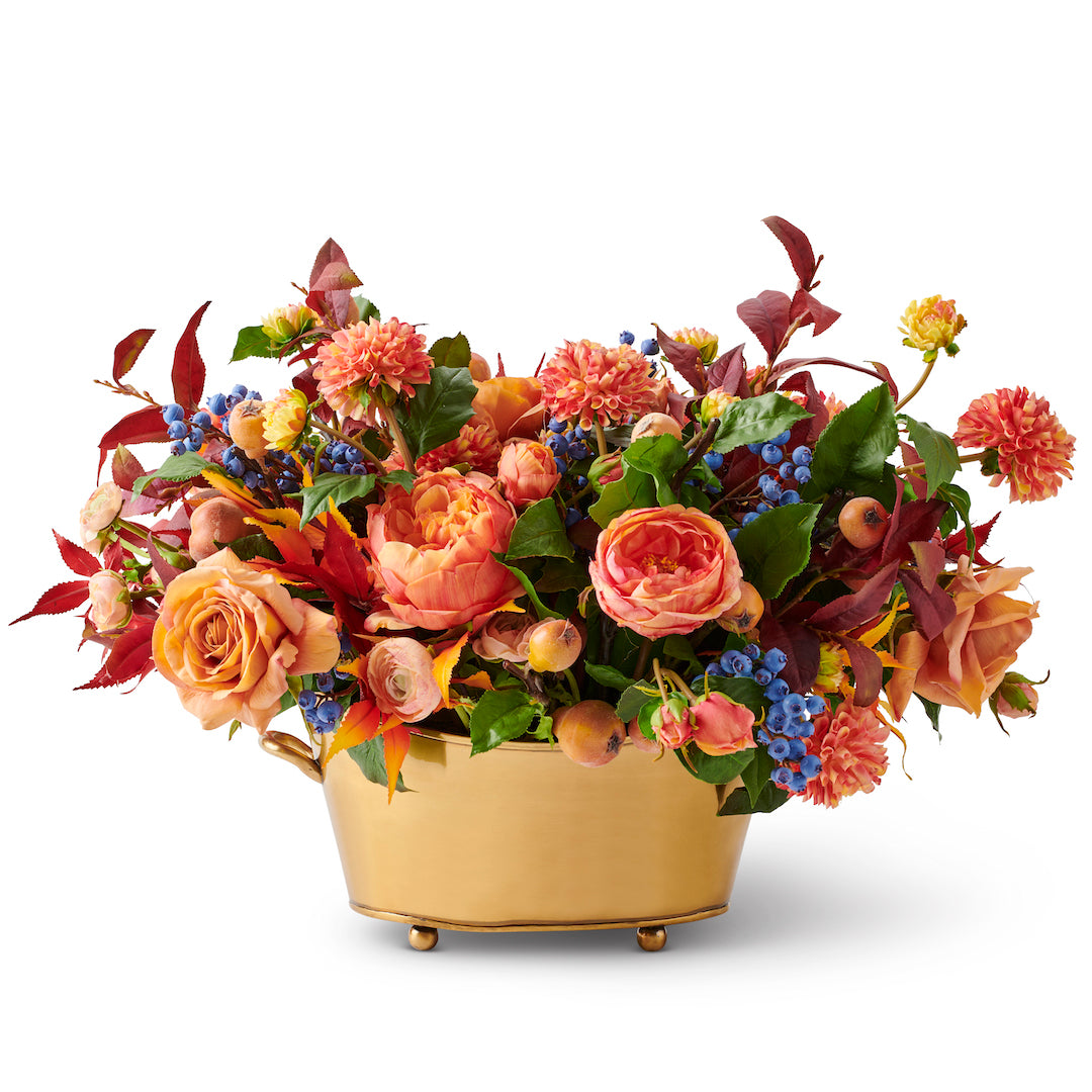Late Harvest Floral Arrangement - Fresh Dried Flowers Bouquet for Home Decor, Wedding Centerpieces & Fall Table Decorations