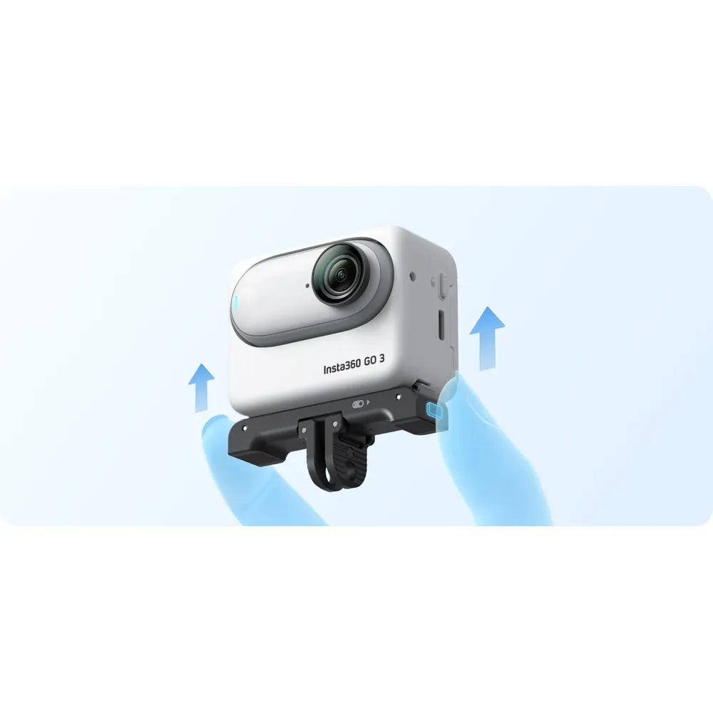 Insta360 Go3 Action Camera with Quick Release Mount - Ultra-Compact 4K Wearable Camera for Vlogging, Sports & Adventure - Perfect for Cycling, Skiing, Travel & Hands-Free Recording