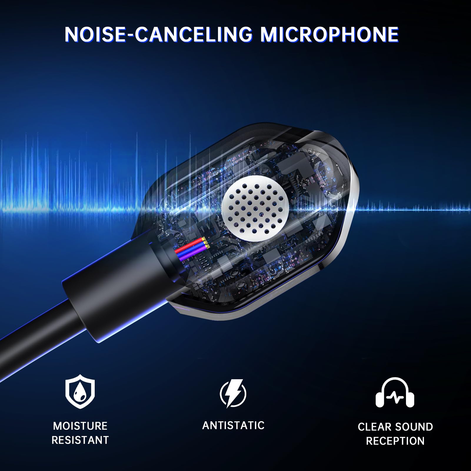 RYR Wireless Gaming Headset for Xbox Series X|S, Xbox One, PC, PS4, PS5, Mac, Nintendo Switch - Bluetooth 5.2, Surround Sound, 60H Battery Life, Detachable Noise Cancelling Mic - Black | Perfect for Competitive Gaming, Streaming & Online Chat
