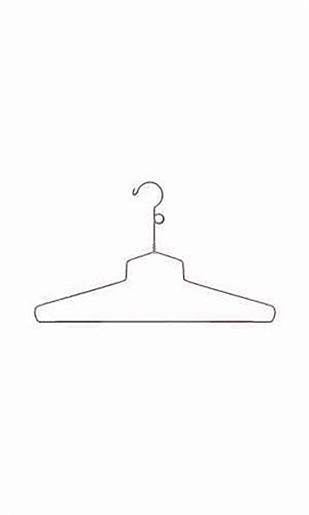 100 Pack Chrome Metal Shirt Hangers 18 Inch - Heavy Duty Closet Organizers for Shirts, Pants & Coats - Space Saving Wardrobe Storage Solution