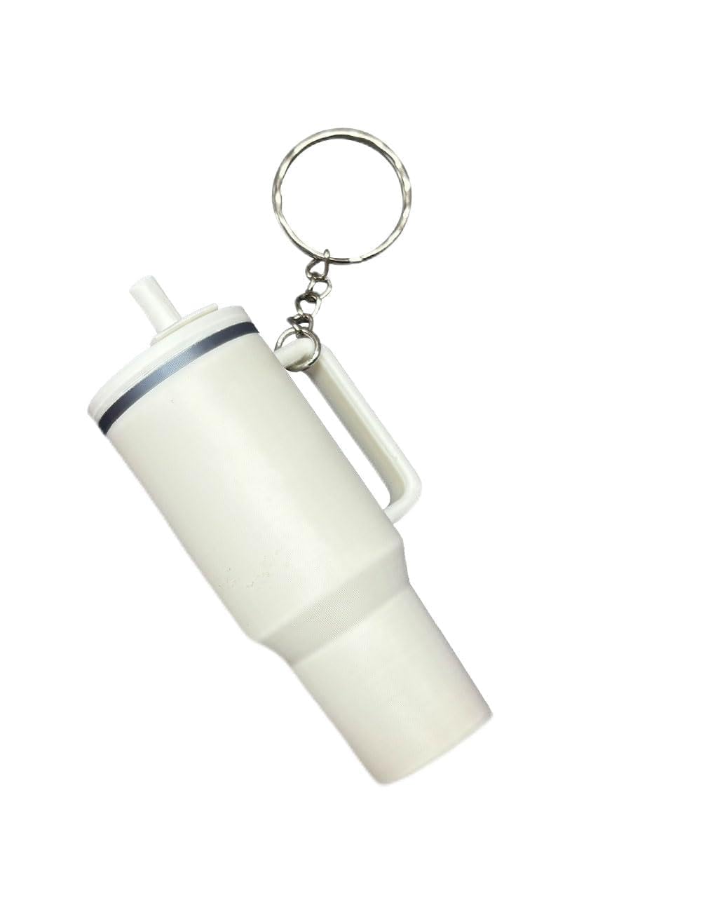 Stylish Stanley Cup Keychain - Cute Cup Accessories for Women, Handbag & Purse Charm in White - Perfect for Stanley Tumbler, Water Bottle & Everyday Carry