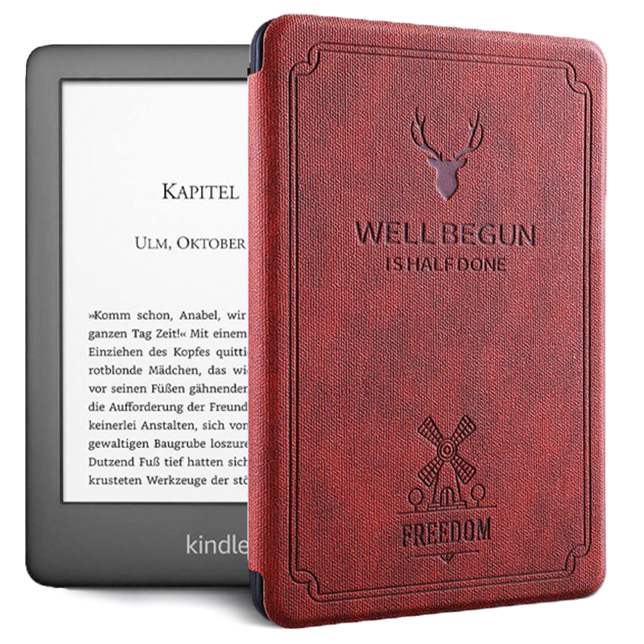 All New Kindle (2020) Smart Case & Plain Cover - Protective E-Reader Case for Reading, Travel & Daily Use