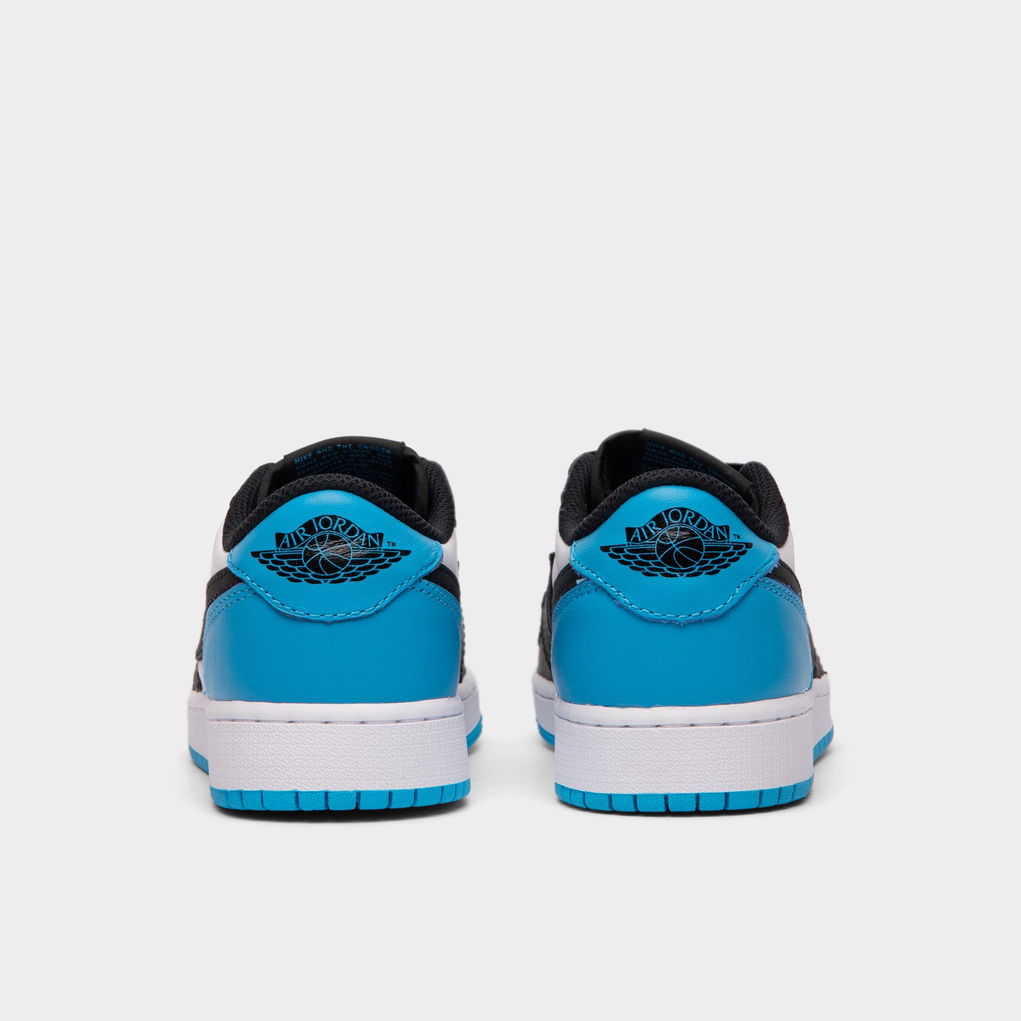 Jordan 1 Low OG GS Sneakers - White/Dark Powder Blue/Black Basketball Shoes for Women & Girls | Perfect for Casual Wear, Street Style & Court Performance