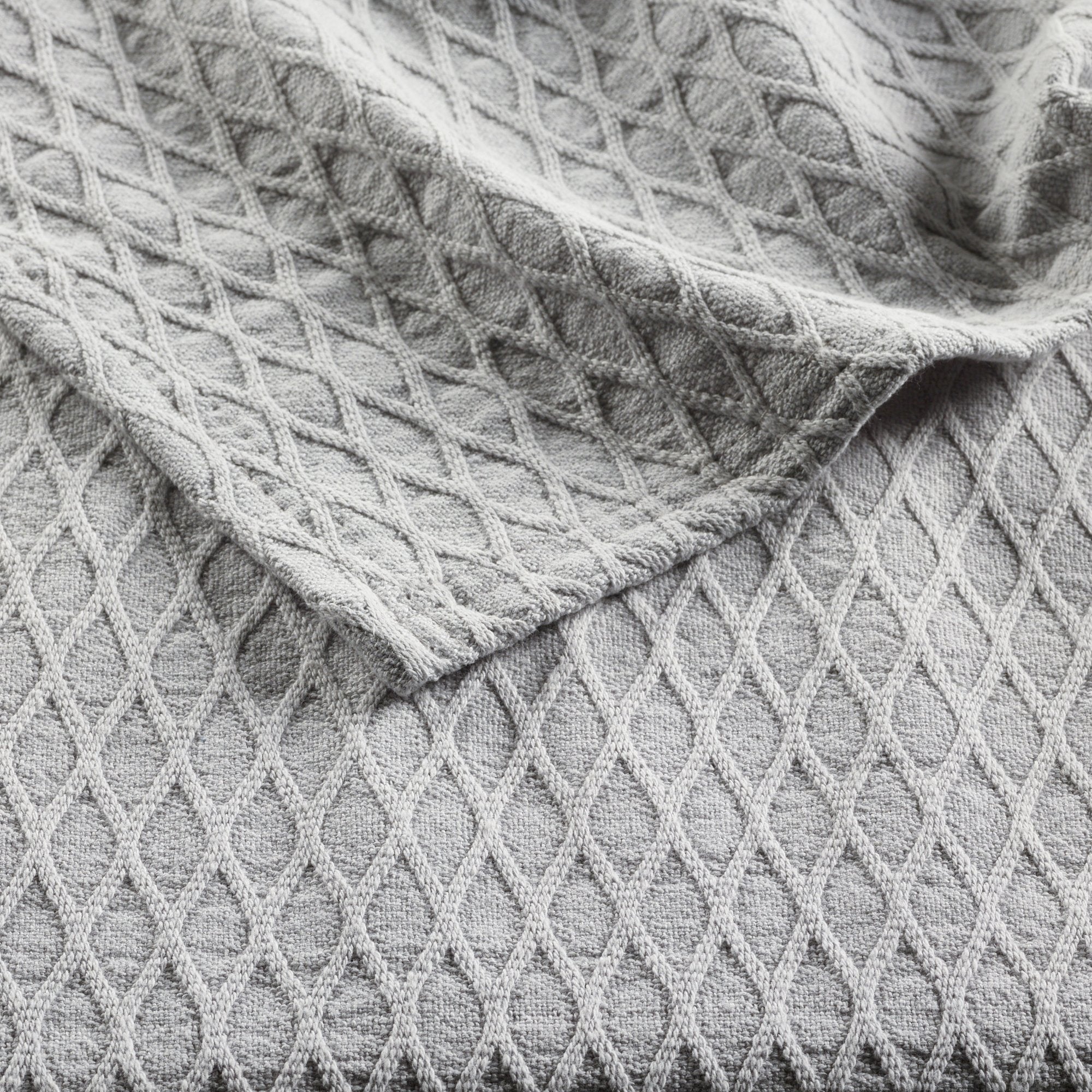 Premium Bianca Gosford Silver Cotton Blanket - Soft & Breathable Luxury Bedding for Home, Hotel, or Gift - Perfect for All Seasons Comfort