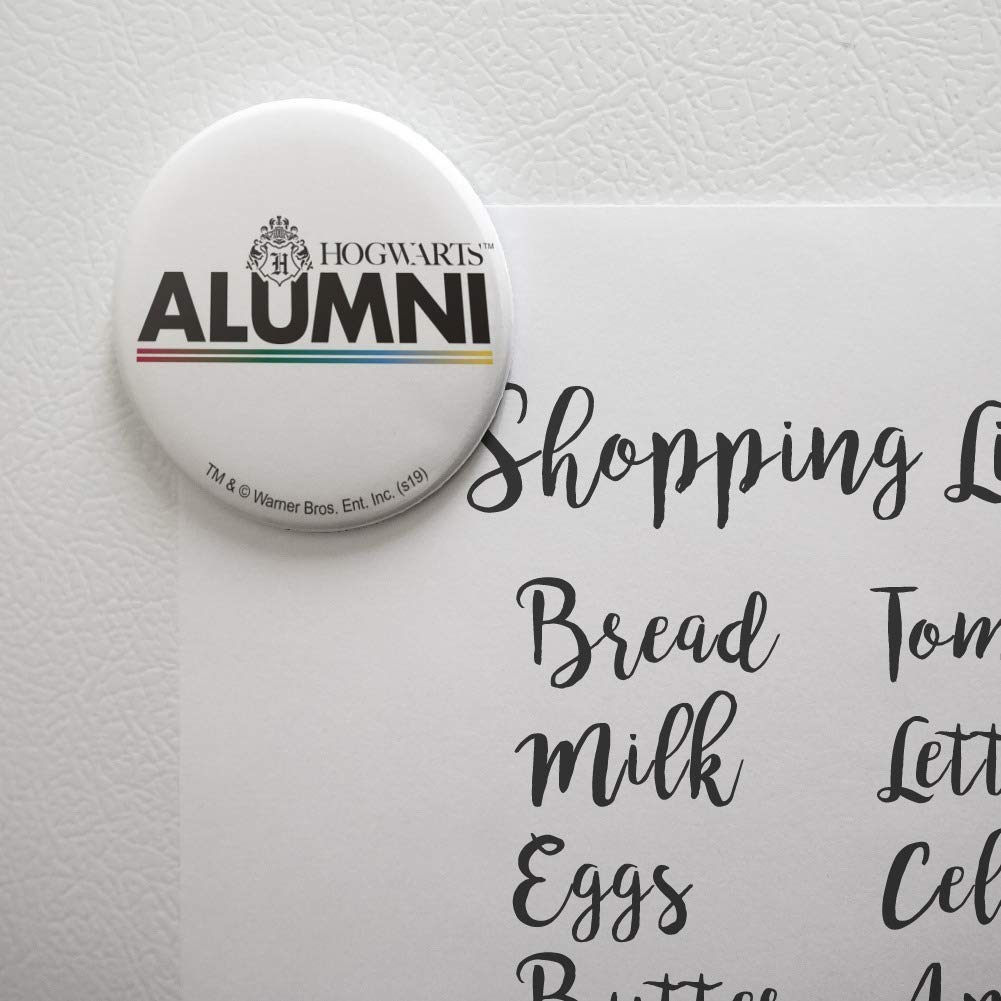 Harry Potter Hogwarts Alumni Fridge Magnet Set - Decorative Kitchen Accessories for Fans, Perfect for Refrigerators, Lockers & Office Decor