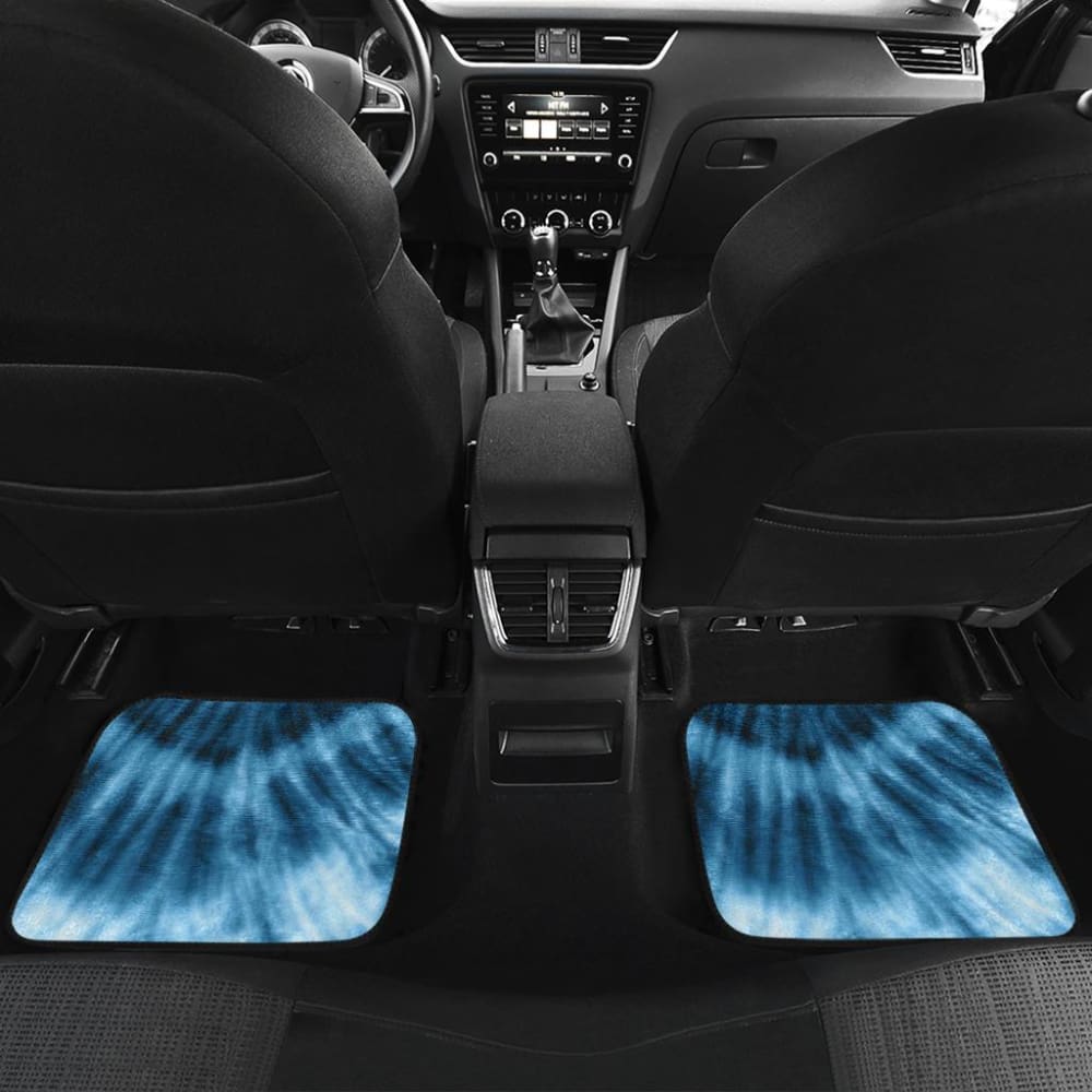Blue Tie Dye Car Floor Mats - Waterproof & Non-Slip Custom Fit for Sedans, SUVs & Trucks | Perfect for Road Trips, Daily Commute & Outdoor Adventures