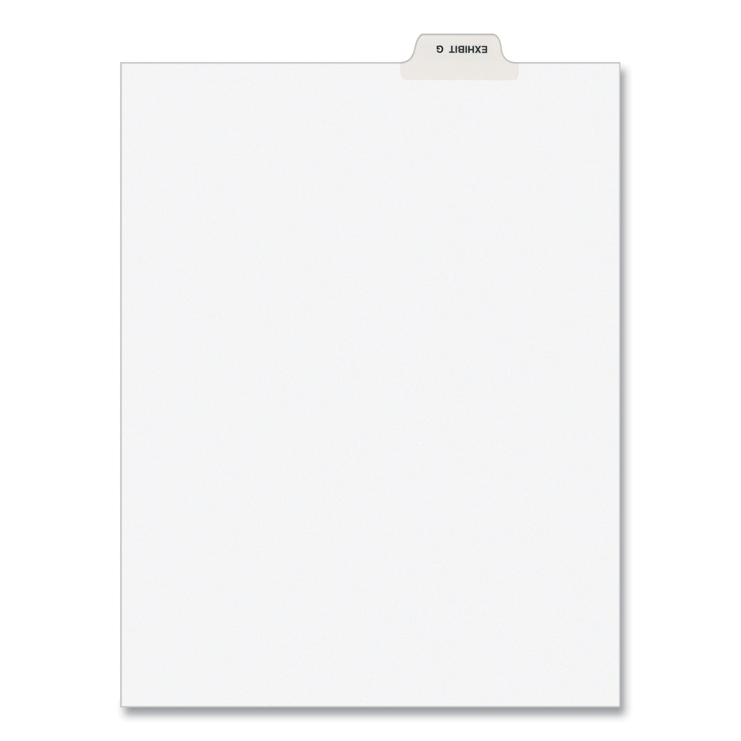 Avery Style Preprinted Legal Bottom Tab Dividers - 26 Tabs, Exhibit G, 11 x 8.5 Inches, White, 25-Pack - Perfect for Court Documents, Legal Files, and Office Organization