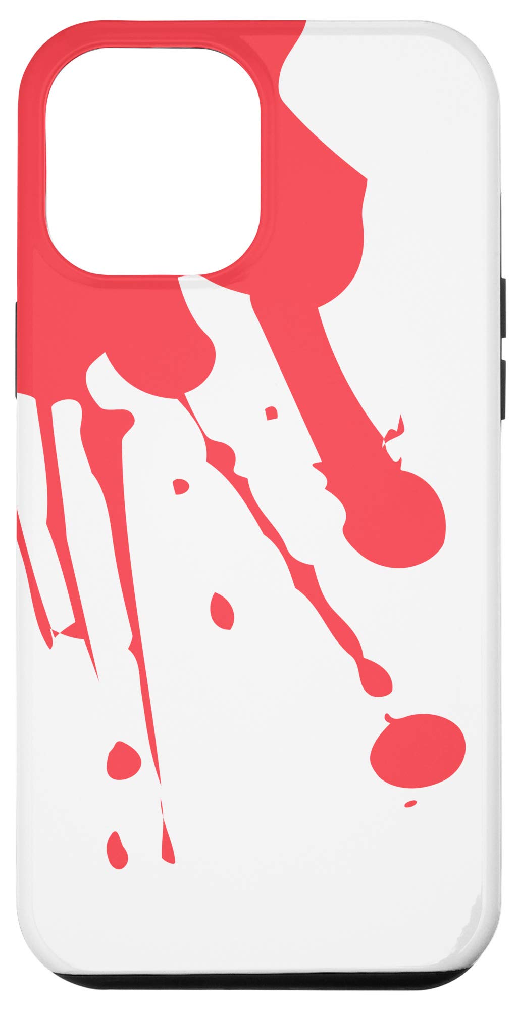 iPhone 12 Pro Max Case - Red & White Gothic Horror Design | Shockproof Protective Cover for iPhone 12 Pro Max | Perfect for Halloween, Goth Fashion & Alternative Lifestyle