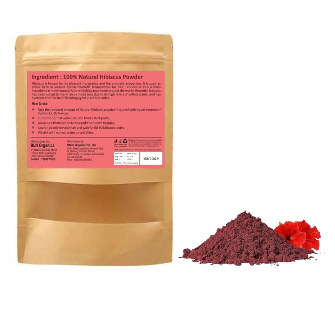 Organic Hibiscus Powder for Hair Growth & Glow Face Skin - Natural Skincare & Haircare Solution | Anti-Aging, Hair Growth Treatment | Rich in Antioxidants | 100% Organic | Enhance Beauty (100g) - Perfect for DIY Hair Masks, Face Scrubs & Natural Beauty Routines