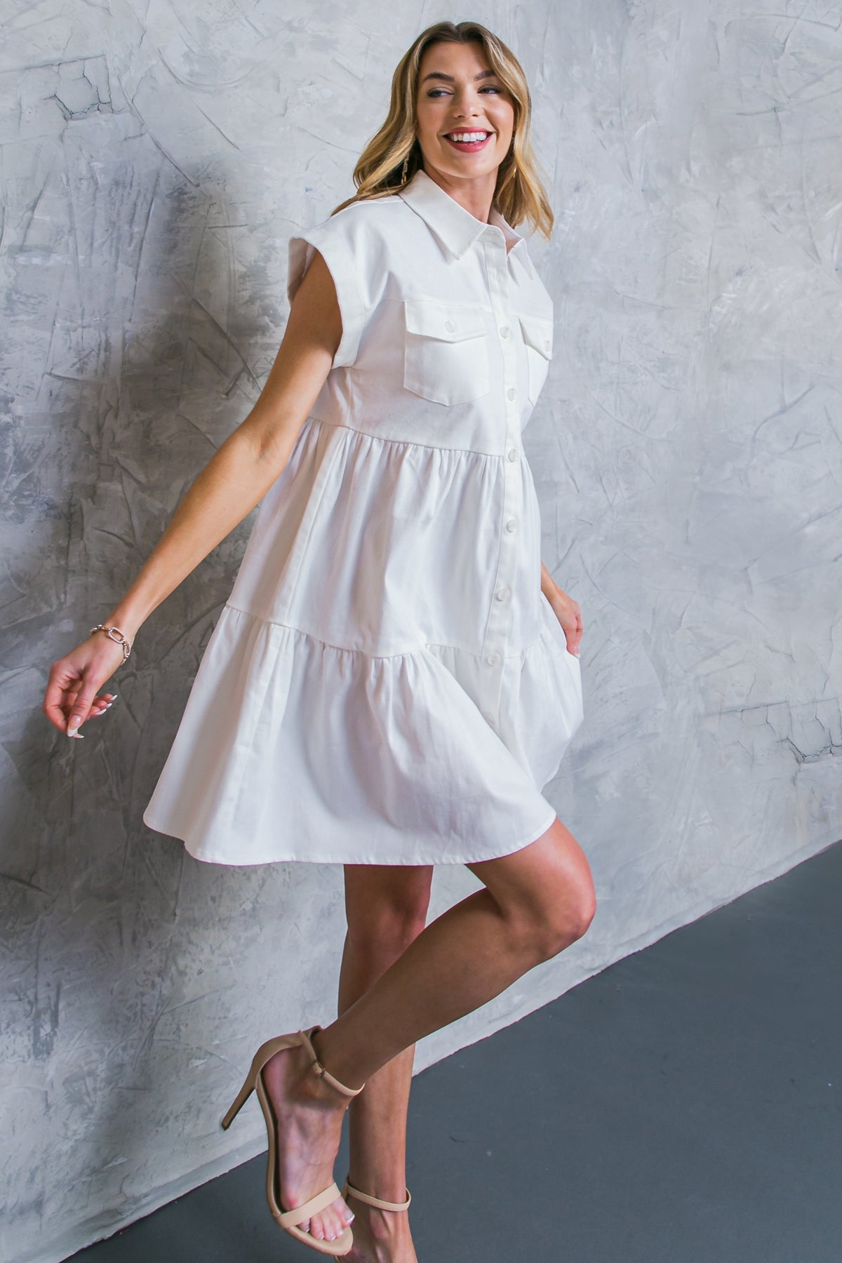 COMMON GROUND Front Pocket Mini Dress - Women's Casual Summer Dress with Pockets for Date Night & Beach Outings