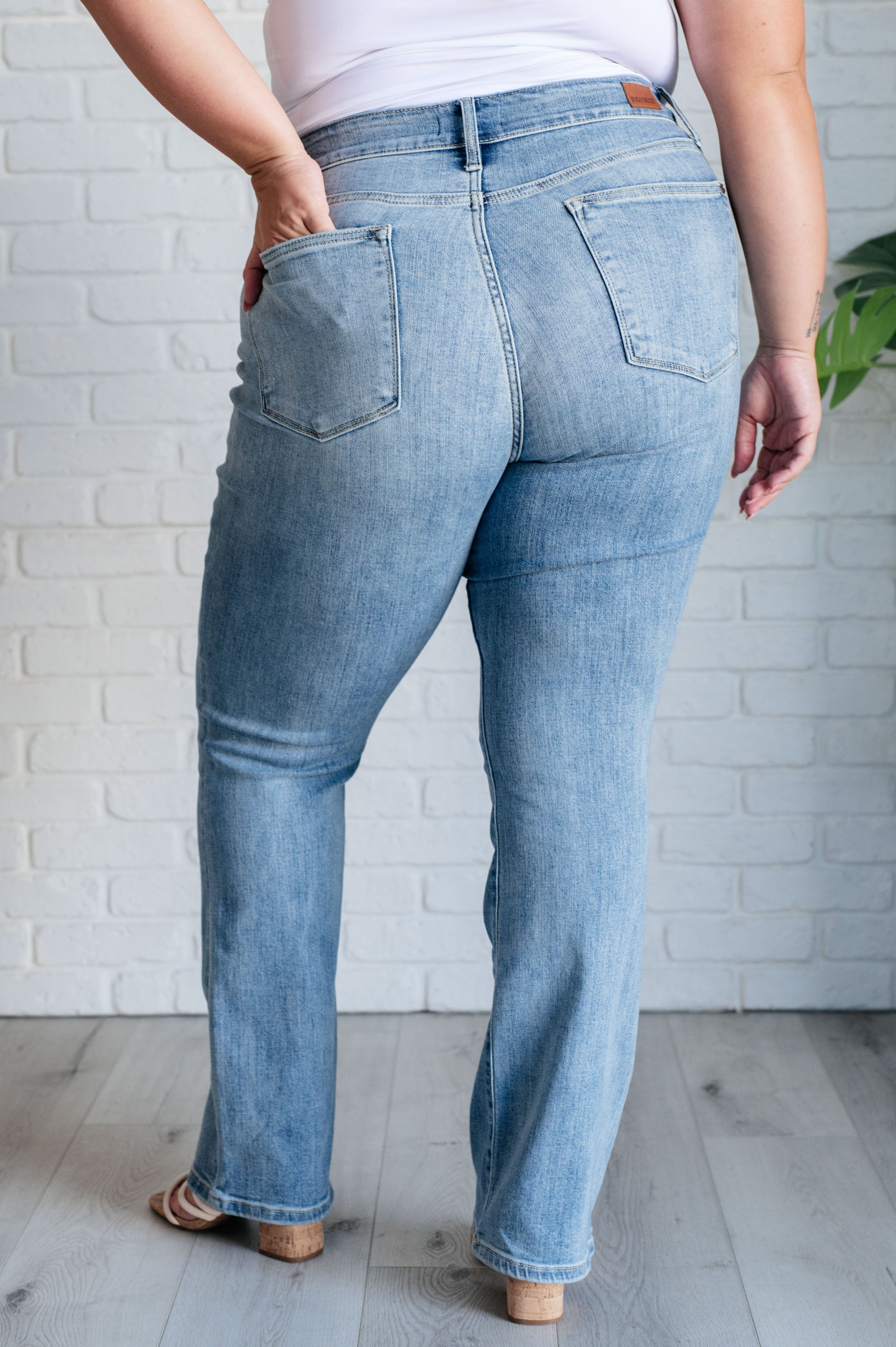 Alana Mid Rise Bootcut Jeans for Women - Classic Clean Denim Pants for Casual & Office Wear | Comfortable Stretch Fit for Everyday Style