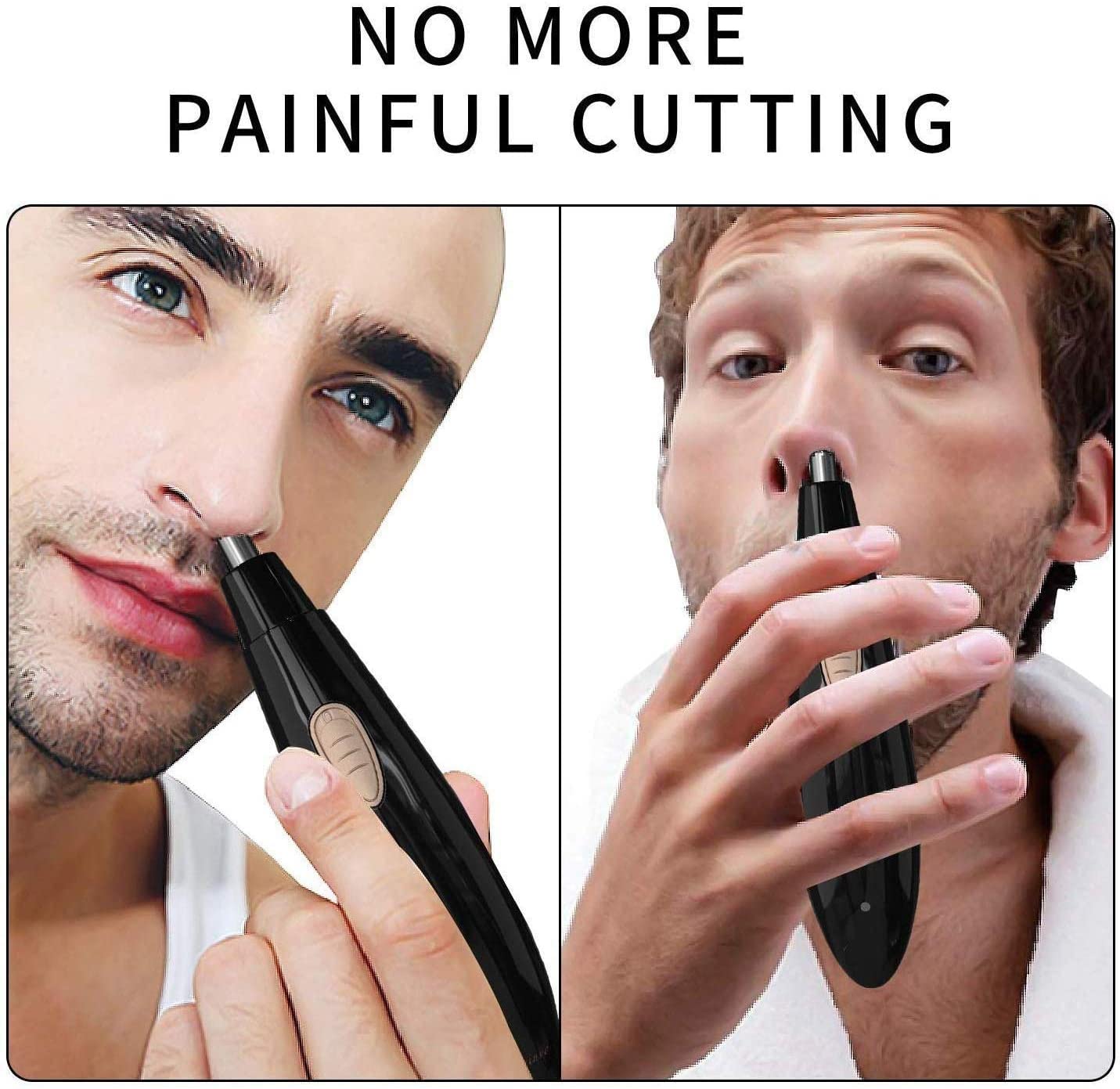 Best Nose Hair Trimmer & Eyebrow Trimmer for Men and Women - Painless Facial Hair Removal with Easy Cleaning | Perfect for Travel, Grooming Kits & Personal Care