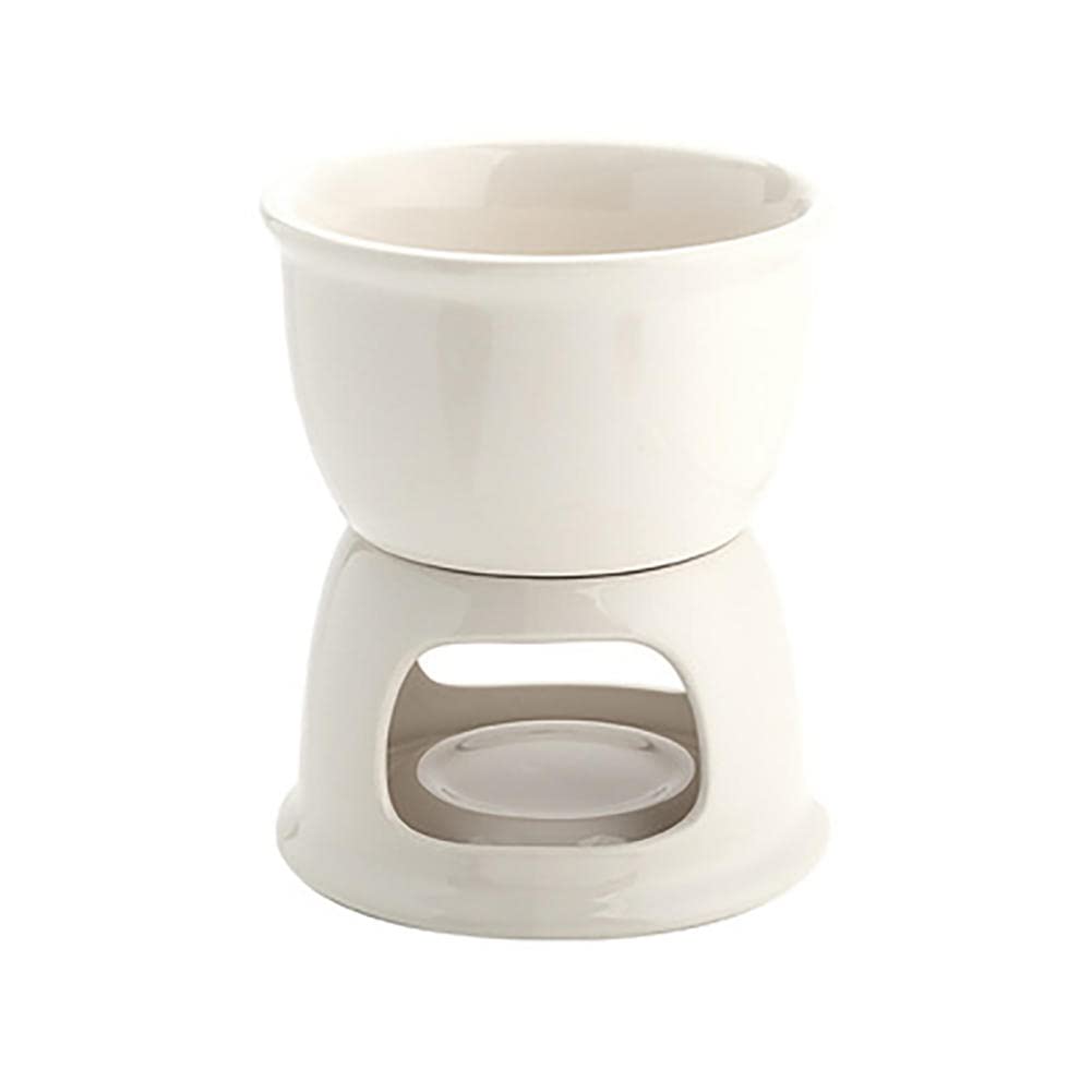 Ceramic Fondue Set for Chocolate, Cheese & Candy Melting - Electric Fondue Pot with 6 Forks - Perfect for Ice Cream, Chocolate Fountain & Cheese Fondue at Parties & Family Gatherings